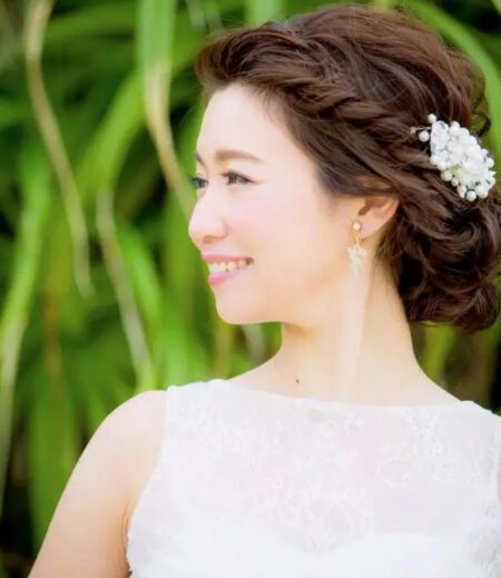 “前髪なし”スタイル集！フォトウェディングの花嫁前髪は大人っぽく5