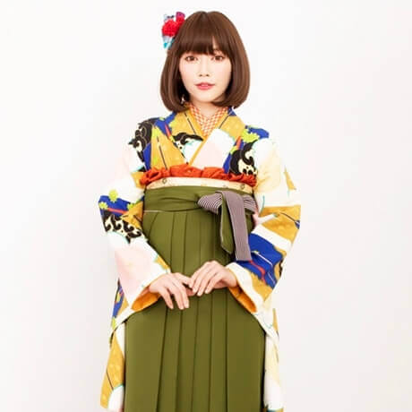 ショート・ボブ女子×袴の卒業写真の髪型は?セルフセット&アレンジ1